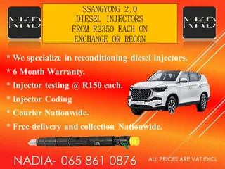 Ssangyong 2.0 Diesel Injectors For Sale With Test Report