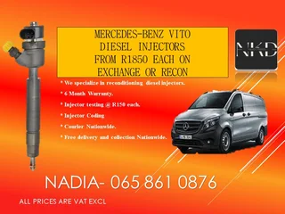 Mercedes Benz Vito Diesel Injectors For Sale With Test Report
