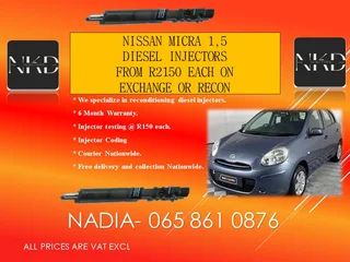 Nissan Micra 1.5 Diesel Injectors For Sale With Test Report