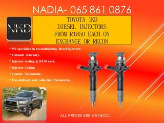 Toyota 1kd Diesel Injectors For Sale With Test Report