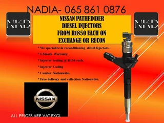 Nissan Pathfinder Diesel Injectors For Sale With Test Report