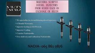 Mahindra Scorpio Diesel Injectors For Sale Or To Recon