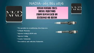 Nissan Navara Yd25 Diesel Injectors For Sale Or To Recon