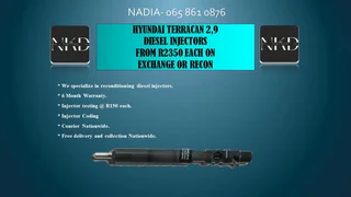 Hyundai Terrican 2.9 Diesel Injectors For Sale Or To Recon