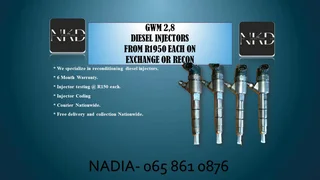 Gwm 2.8 Diesel Injectors For Sale Or To Recon With Warranty