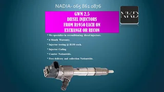 Gwm 2.5 Diesel Injectors For Sale Or To Recon