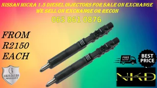 Nissan Micra 1.5 Diesel Injectors For Sale With Warranty
