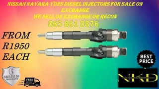 Nissan Navara Yd25 Diesel Injectors For Sale With Warranty