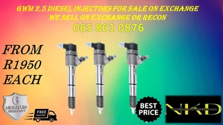 Gwm 2.5 Diesel Injectors For Sale With Warranty