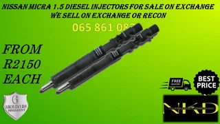 Nissan Micra 1.5 Diesel Injectors For Sale With Test Report