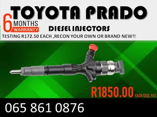 Toyota Prado Diesel Injectors For Sale Or Recon