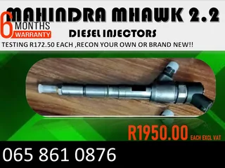 Mahindra Mhawk 2.2 Diesel Injectors For Sale With Warranty