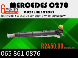 Mercedes C270 Diesel Injectors For Sale