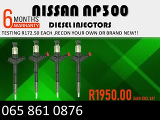 Nissan Np300 Diesel Injectors For Sale With Test Report