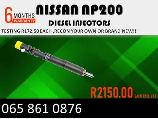 Nissan Np200 Diesel Injectors For Sale Or Recon