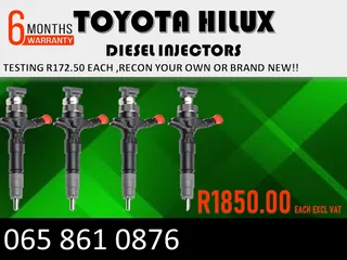 Toyota Hilux Diesel Injectors For Sale Or Recon