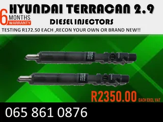 Hyundai Terrican 2.9 Diesel Injectors For Sale Or To Recon