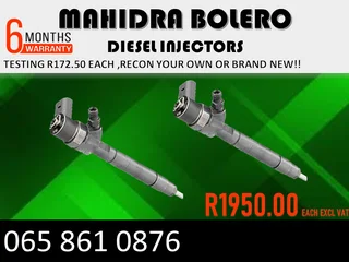 Mahindra Bolero Diesel Injecors For Sale Or Recon