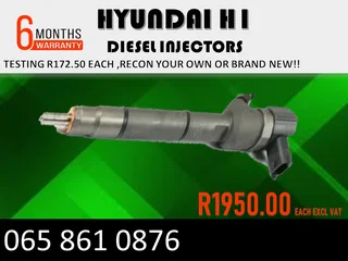 Hyundai H1 Diesel Injectors For Sale Or Recon