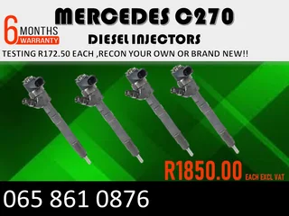 Mercedes C270 Diesel Injectors For Sale Or Recon