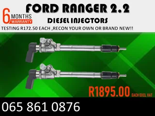 Ford Ranger 2.2 Diesel Injectors For Sale Or Recon