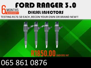 Ford Ranger 3.0 Diesel Injectors For Sale Or Recon