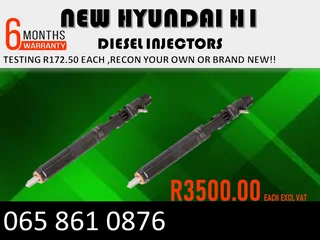 New Hyundai H1 Diesel Injectors For Sale Or Recon