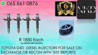 Toyota D4d Diesel Injectors For Sale Nationwide