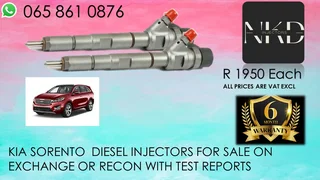 Kia Sorento Diesel Injectors For Sale Or Recon