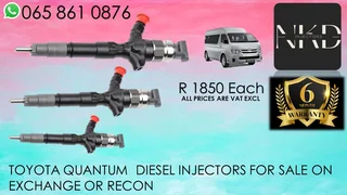 Toyota Quantum Diesel Injectors For Sale With Warranty