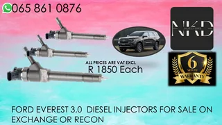 Ford Everest (3.0/bt50) Diesel Injectors For Sale With Warranty