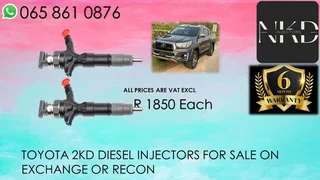 Toyota 2kd Diesel Injectors For Sale With Warranty