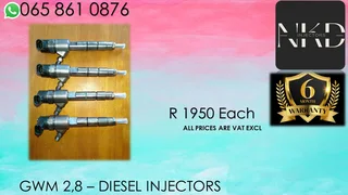 Gwm 2.8 Diesel Injectors For Sale With Warranty