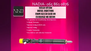 Nissan Np200 Diesel Injectors For Sale Or To Recon The Same Day