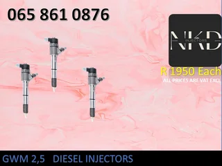 Gwm 2.5 Diesel Injectors For Sale With Test Report