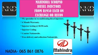 Mahindra Scorpio Diesel Injectors For Sale Or To Recon