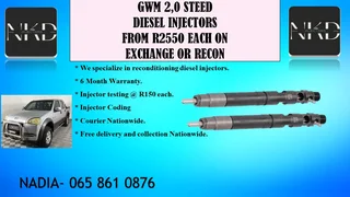 Gwm 2.0 Steed Diesel Injectors For Sale With Test Report