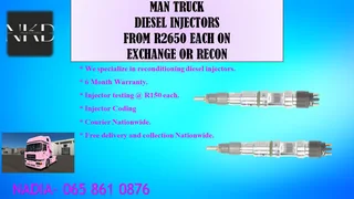Man Truck Diesel Injectors For Sale With Test Report