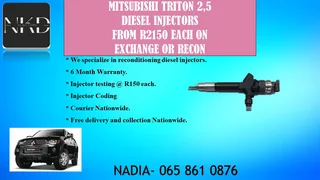 Mitsubishi Triton 2.5 Diesel Injectors For Sale With Test Report