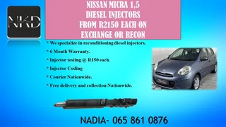 Nissan Micra 1.5 Diesel Injectors For Sale With Test Report