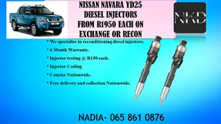 Nissan Navara Yd25 Diesel Injectors For Sale With Test Report