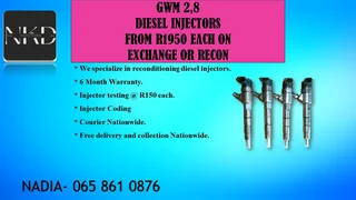 Gwm 2.8 Diesel Injectors For Sale With Test Report