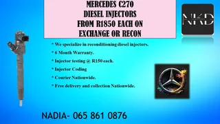 Mercedes C270 Diesel Injectors For Sale With Test Report