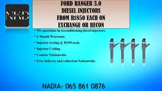 Ford Ranger 3.0 Diesel Injectors For Sale Or To Recon