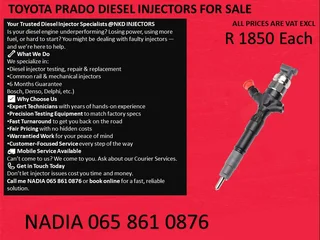 Toyota Prado Diesel Injectors For Sale With Warranty