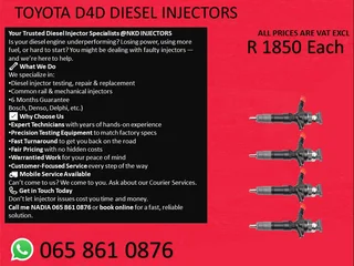 Toyota D4d Diesel Injectors For Sale Or To Recon