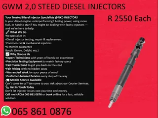 Gwm 2.0 Steed Diesel Injectors For Sale With 6 Months Warranty