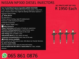 Nissan Np300 Diesel Injectors For Sale With 6 Month Warranty