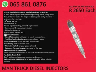 Man Truck Diesel Injectors For Sale With 6 Months Warranty