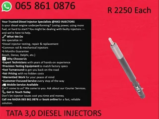 Tata 3.0 Diesel Injectors For Sale With 6 Months Warranty
